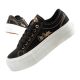 Lee Cooper buty sportowe damskie trampki platforma czarne ze złotym