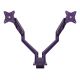 3. Arozzi AZ-ALZARE-NEO-DUO-PP uchwyt / stojak do monitorów 81,3 cm (32") Biurko Fioletowy