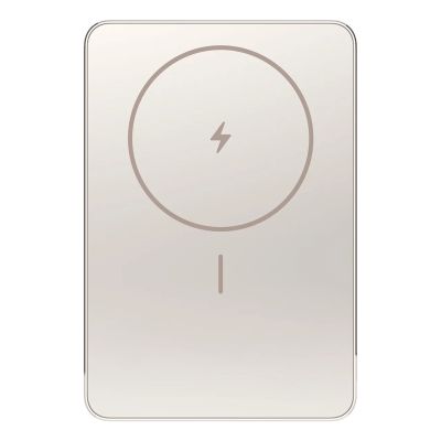 Xiaomi Super Slim Magnetic Power Bank 5000 Litowo-jonowa (Li-Ion) 5000 mAh Bezprzewodowe ładowanie Piaskowy