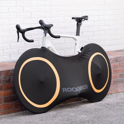 4. Pokrowiec elastyczny Rockbros D95 kompatybilny z rowerami 26-29 cali gravel, górski, miejski, szosowy 700C (71×152 cm) - czarny