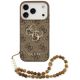 Etui Guess 4G Strap 4G Classic Logo Metal Trims na iPhone 18 Pro / 17 Pro-  brązowe