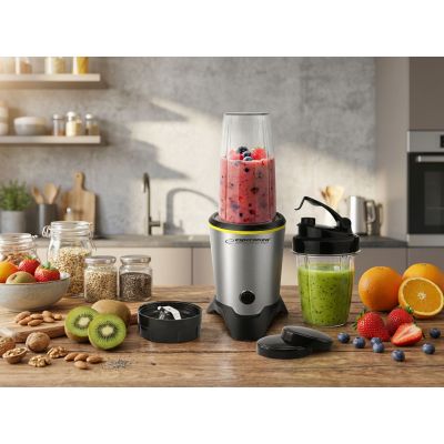 17. Blender sportowy Esperanza MASTER EKM028 (1000W; kolor czarno-srebrny)
