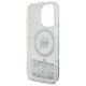 7. Etui Karl Lagerfeld Liquid Glitter Karl Head Magsafe na iPhone 16 Pro - przezroczyste