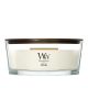 Świeca elipsa WHITE TEAK WOODWICK