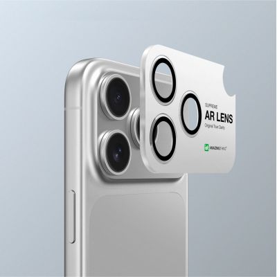 6. Szkło na aparat AMAZINGTHING Sapphire na iPhone 17 Pro / Pro Max - z czarną ramką