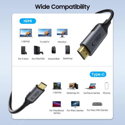 2. Kabel Tech-Protect UltraBoost USB-C / HDMI 60Hz 180cm - czarny