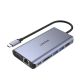 3. UNITEK HUB USB-C 8W1 USB-C 3.1, PD 100W, D1019B