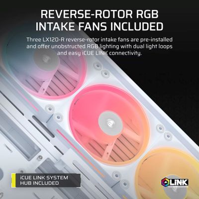 4. Obudowa Corsair FRAME 4500X LX-R RGB Tempered Glass Mid-Tower, White