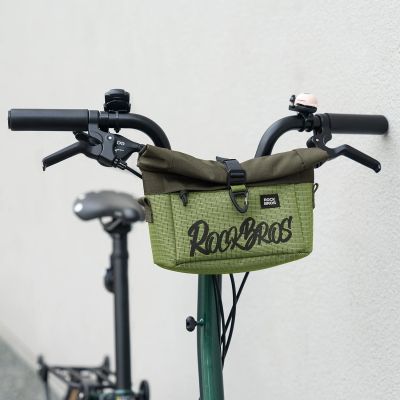 3. Torba przednia Rockbros W020 dwufunkcyjna, na rower/na ramię - zielona