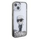 4. Etui Karl Lagerfeld Liquid Glitter Ikonik do iPhone 15 - przezroczyste