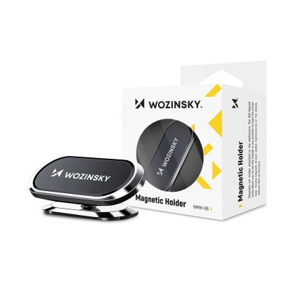 12. Wozinsky samoprzylepny magnetyczny uchwyt samochodowy 360 na deskę rozdzielczą srebrny (WMH-06)