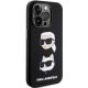 4. Etui Karl Lagerfeld Silicone Karl&Choupette Head na iPhone 15 Pro - czarne