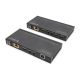 12. Extender HDBaseT KVM Zestaw, 150 m, 4K/60Hz, USB 2.0, PoC, IR, czarny