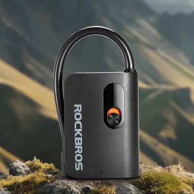 15. Pompka akumulatorowa Rockbros L1 Mini 70 psi kompresor długość węża 200 mm Schrader - czarna