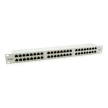 Panel krosowy RJ-45 x 48, STP, możliwość montażu w stojaku, CAT 6, jasnoszary, 1U, 48,3 cm (19") (326349)