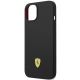 6. Etui Ferrari Silicone Metal Logo na iPhone 14 Plus - czarne