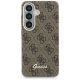 3. Etui Guess 4G Script MagSafe na Samsung Galaxy S26 - brązowe