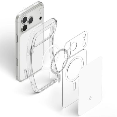 4. Etui Spigen Ultra Hybrid MagSafe na iPhone 18 Pro / 17 Pro - białe