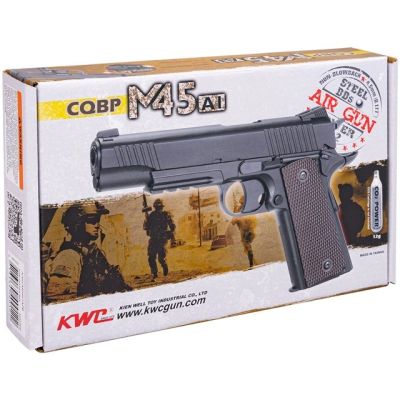 13. Pistolet wiatrówka RANGER 1911 M45A1 CQBP k.4,5BBs 21-strz. METAL SLIDE KWC