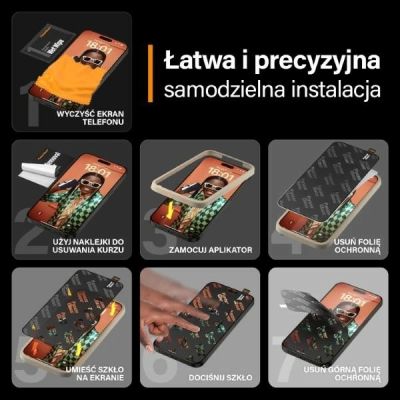 14. Szkło hartowane PanzerGlass Ultra-Wide Fit z pozycjonerem na iPhone 15 Pro Max