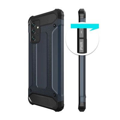5. Pancerne hybrydowe etui Hybrid Armor pokrowiec na Samsung Galaxy A26 - niebieskie