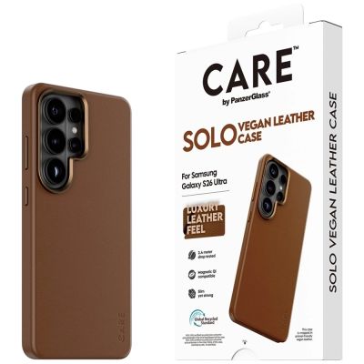 5. Etui CARE by PanzerGlass Solo Qi na Samsung Galaxy S26 Ultra - brązowe