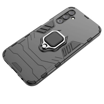 9. Ring Armor etui do Samsung Galaxy A24 4G pancerny pokrowiec uchwyt magnetyczny ring czarne