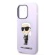 6. Etui Karl Lagerfeld Silicone Ikonik na iPhone 14 Pro Max - purpurowe