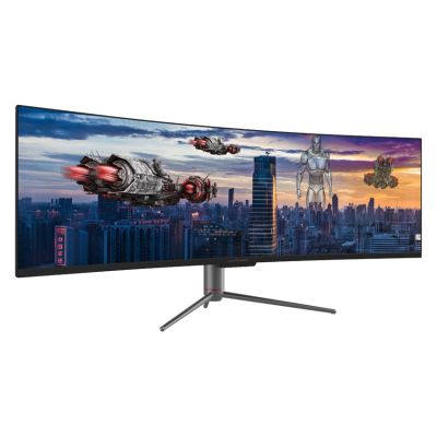 3. LC-Power LC-M49-DQHD-120-C-Q monitor komputerowy 124,5 cm (49") 5120 x 1440 px UltraWide Quad HD QLED Czarny