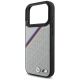 6. Etui BMW M Tricolor Metal Logo MagSafe do iPhone 17 Pro - szare