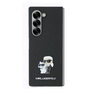 2. Etui Karl Lagerfeld Saffiano Metal Pin na Samsung Galaxy Z Fold 6 - czarne