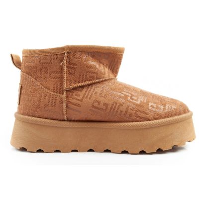 4. Lee Cooper buty śniegowce damskie zimowe modne futerko ocieplane botki brązowe