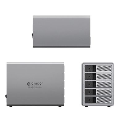 2. Macierz dyskowa Orico 9858T3 5 Big DAS Solution ProThunder z Thunderbolt 3 na 5 dysków 2,5"/3.5" SATA HDD/SSD - szara