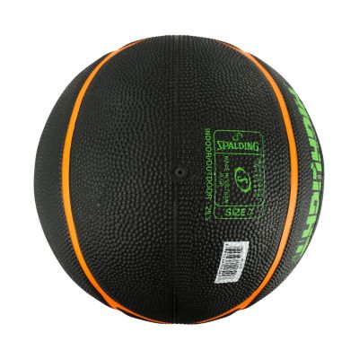 3. Piłka do koszykówki Spalding Highlight czarno-zielono-pomarańczowa 84354Z