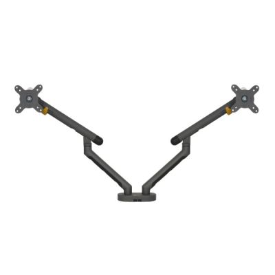BakkerElkhuizen Bakker Elkhuizen Flexible Dual - Zestaw montażowy - Regulowane podwójne ramię - Do 2 monitorów - Aluminium, stal, tworzywo ABS, guma termoplastyczna (TPR), poliamid (PA6) - Ciemnoszary - Rozmiar ekranu: 43.18-88.9 cm (dla płaskiego ekranu)