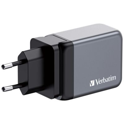3. Ładowarka sieciowa Verbatim GaN GNC-65 2xUSB-C Uniwersalna