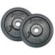 9. OBCIĄŻENIE ŻELIWNE CZARNE 2x1,25 KG BEST SPORTING fi 30mm
