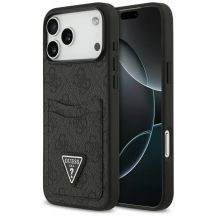 Etui Guess 4G nauble Card Triangle na iPhone 17 Pro Max - czarne
