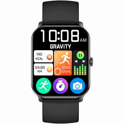 6. Smartwatch Gravity Czarny GT36-5