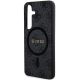 6. Etui Guess 4G Collection Leather Metal Logo MagSafe na Samsung Galaxy S24+ - czarne