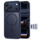 8. Etui Tech-Protect Magpeak Magsafe CC na iPhone 17 Pro Max - granatowy mat