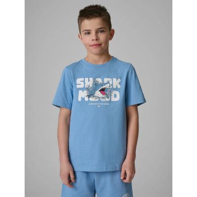 T-shirt bawełniany chłopięcy 4F 4FJRSS26TTSHM3902-33S