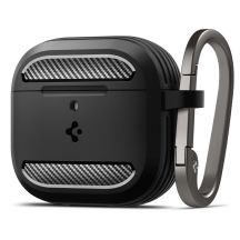 Etui Spigen Rugged Armor na AirPods 4 - czarne