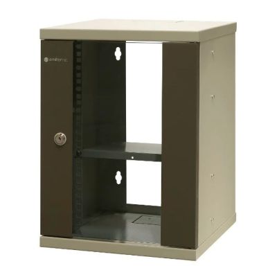 2. EmiterNet Szafa wisząca niedzielona 10'' 9U, drzwi blacha/szkło, 325×330x445mm (szer./gł./wys.)