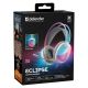 11. DEFENDER SŁUCHAWKI Z MIKROFONEM ECLIPSE RGB BIAŁE 62440