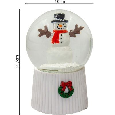 14. KULA ŚNIEŻNA GRAJĄCA 147MM LED BAŁWAN