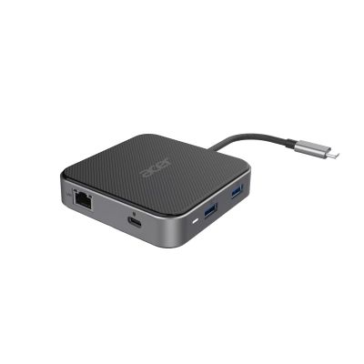 3. Hub wielofunkcyjny ACER 7in1 USB4 8k Multi Display Hub 1xHDMI/1xDP/2xUSB3.2/USB-C/RJ45/Audi