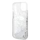 7. Etui Karl Lagerfeld Glitter Karl's Head na iPhone 14 Plus - srebrne