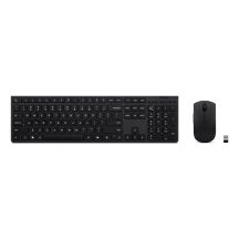 Lenovo Professional Bezprzewodowa ładowalna klawiatura i mysz combo | Zestaw klawiatury i myszy | Bezprzewodowy | Mysz w zestawie | Angielski (USA) | Łączność Bluetooth | Szary