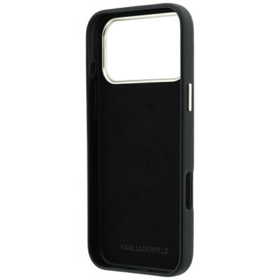 7. Etui Karl Lagerfeld Smooth Big Resin Signature Logo na iPhone 18 Pro Max / 17 Pro Max - czarne